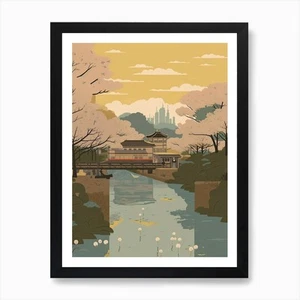 Nagoya Travel Illustration 1 Art Pr Framed Wall Art Poster Canvas Print Picture - Picture 1 of 4