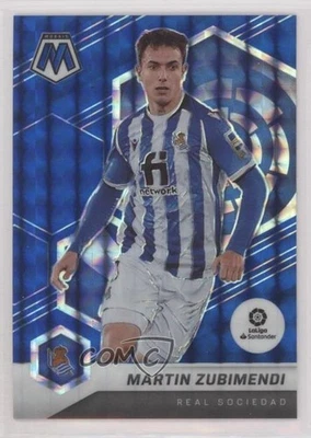 2021-22 Panini Mosaic La Liga Blue Mosaic Prizm /99 Martin Zubimendi #175 - Image 1 of 2