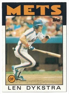 1986 Topps #53 Lenny Dykstra "Nails" New York Mets ROOKIE RC - Bild 1 von 2
