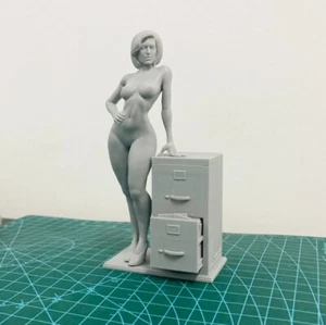 Resin Figur Office Dana Scully nsfw Modellbausatz im Maßstab 1:24 ungebaut unbemalt - Bild 1 von 6