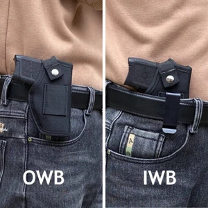 Tactical Gun Holster IWB/OWB Concealed Carry Pistol Holsters for Right/Left Hand - Picture 1 of 9