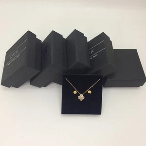 24x Piccole Collana Anello Orecchini Kraft Box Ciondoli Set Gioielli Scatole Cartone - Foto 1 di 13