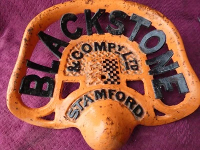 TRACTOR    IMPLEMENT SEAT BLACKSTONE  GENUINE  VINTAGE  MAN CAVE COLLECTABLE - Image 1 of 4