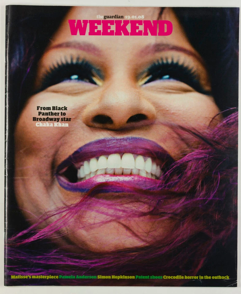 CHAKA KHAN PAMELA ANDERSON MATISSE  UK Guardian Weekend magazine 10 January 2008 - Image 1 of 1