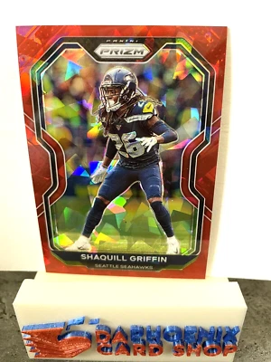 Shaquill Griffin  Seahawks 2020 Panini Prizm Red Ice Prizm #298 - Image 1 of 2