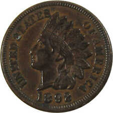 1892 S Indian Head Cent XF EF Extremely Fine Penny 1c Coin SKU:I13434