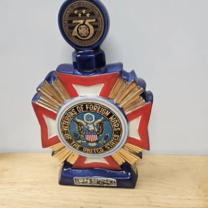 Ezra Brooks 75th Anniversary Veterans Of Foreign Wars The United States Empty - Picture 1 of 7