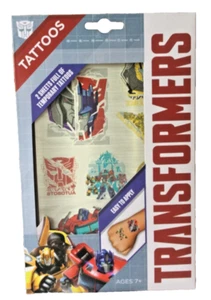 Tatuajes temporales TRANSFORMERS ~ Diversión para niños ~ 2 hojas ~ Pegatinas de arte corporal ~ Nuevo - Imagen 1 de 3