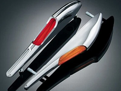 2115 - LUCES DE PUNTAL ÁMBAR Y ROJO para Harley Davidson Softail 96-02, FXDWG 93-up Foto 1 de 2