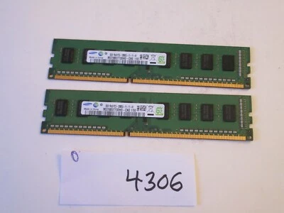Samsung 2x2Gb=4Gb PC3-10600 1333Mhz DDR3 Desktop Memory RAM (4306) - Image 1 of 2