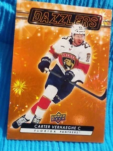 Carter Verhaeghe 2023 Upper Deck Series 2 Hockey ORANGE Dazzlers DZ-78 Panthers - Picture 1 of 1