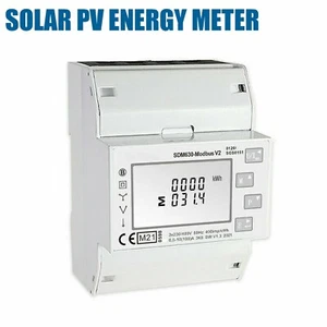 RTU Digital Meter 3Phase 4 wire Energy Meter Solar PV Energy Meter SDM630 Modbus - Picture 1 of 11