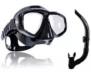 Tilos Fantasia 2 Lentes Máscara de Silicona y U Pro II Purga Snorkel Snorkel Set - Imagen 1 de 6