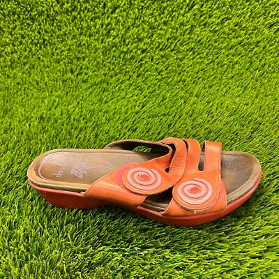 Sandalias de cuña Dansko Dixie para mujer talla 8 rojas para caminar playa doble correa deslizable Foto 1 de 4