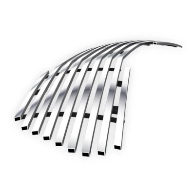 Fits 2014-2016 Kia Forte Main Upper Stainless Chrome Billet Grille Insert - Image 1 of 4