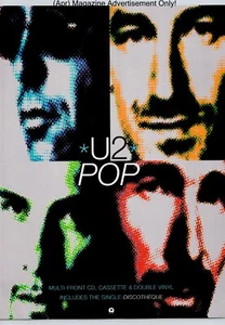 U2 Pop Album CD Cassette & Double Vinyl Promo 1997 Full Page Print Ad - Picture 1 of 4