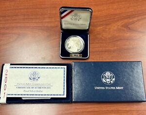 2001 P $1 American Buffalo Commemorative Silver Dollar Proof
