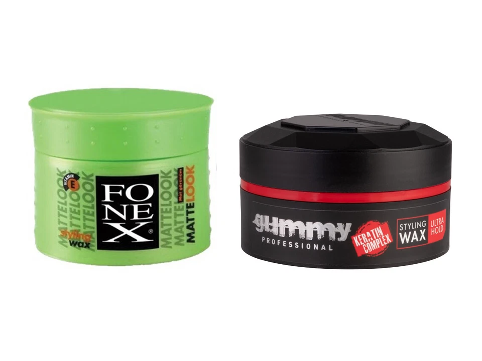 Fonex Gummy Styling Wax 1x Matte Look + 1x Ultra Hold Haarwachs (47,60 EUR/l) - Bild 1 von 1