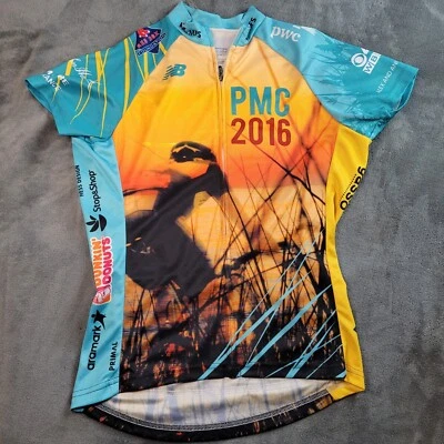 Camiseta deportiva de ciclismo Pan Mass Challenge New Balance para mujer pequeña Dunkin Donuts Boston Sox Foto 1 de 4