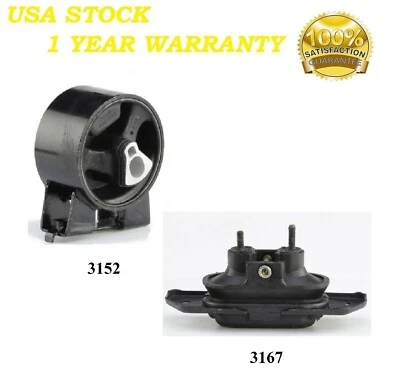 2 PCS FRONT MOTOR MOUNT FIT 2007-2010 Chrysler Sebring 2.4L 2.7L & 3.5L - Image 1 of 4