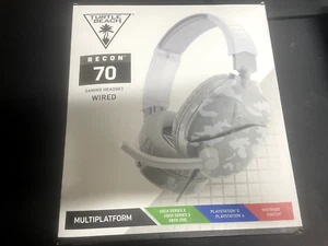Turtle Beach Recon 70 Gaming Headset Camo Grey Wired Headphones NEW openbox - Picture 1 of 5