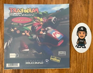 NEW VTG 2003 NINTENDO GAMECUBE MARIO KART DOUBLE DASH PROMO WINDOW DECAL STICKER - Picture 1 of 4