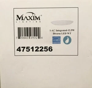 Maxim Lighting 6in Traverse Lite Round White used NO BOX - Picture 1 of 5