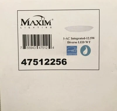 Maxim Lighting 6in Traverse Lite Round White used NO BOX - Image 1 of 4