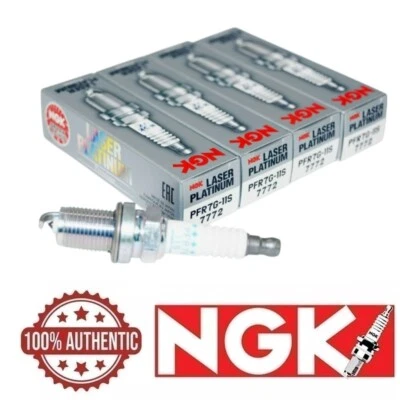 Juego de 4 bujías NGK resistencia láser platino PFR7G11S/7772 para Honda S2000 Foto 1 de 2