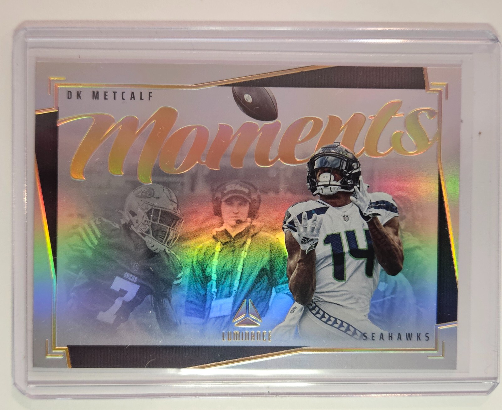DK Metcalf 2023 Panini Luminance - Moments #M-15 Case Hit