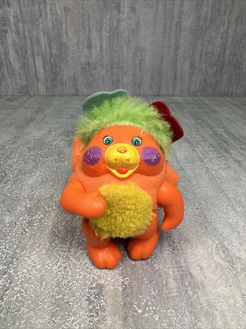 Vtg 1986 Those Characters From Cleveland Puzzle Pocket Popple Mini Toy 3” Orange Cover