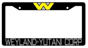 Cadre de plaque d'immatriculation en plastique noir Weyland-Yutani Corp. Alien - Photo 1 sur 1