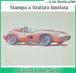 automobilismo MILLE MIGLIA 1957 FERRARI 315 S Taruffi stampa tiratura limitata - Imagen 1 de 6