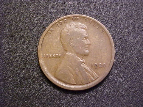 1920-P Lincoln Wheat Cent -Nice Minor Clipped Planchet Mint Error!-c1171qdt Cover