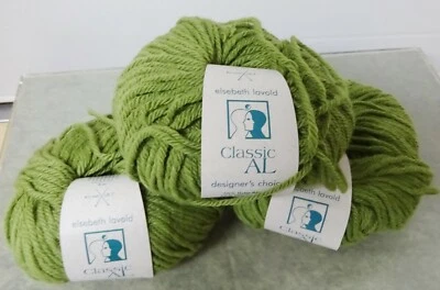 3 hilos ELSEBETH LAVOLD CLASSIC AL verde musgo 011 50 % alpaca bebé 50 % lana merino Foto 1 de 4