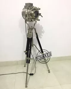 Christmas Sea Light Theme Floor Wood Tripod Lamp Stand Christmas Searchlight Cla - Picture 1 of 6