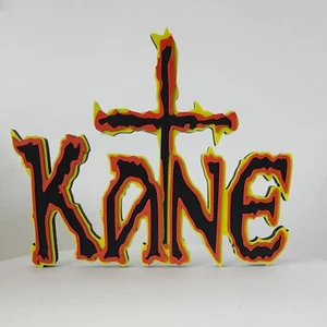 Kane Wrestling WWE Flame Logo 3D printed stand | Wrestling display stand. - Picture 1 of 5