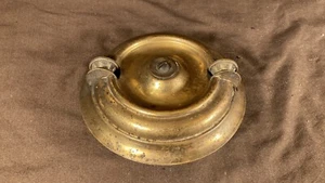 Antigua lámpara de queroseno de aceite victoriana Eastlake pieza de polea de dosel hacia abajo - Imagen 1 de 15