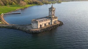 Chiesa Normanton, Rutland, stampe su tela varie misure consegna gratuita - Foto 1 di 1