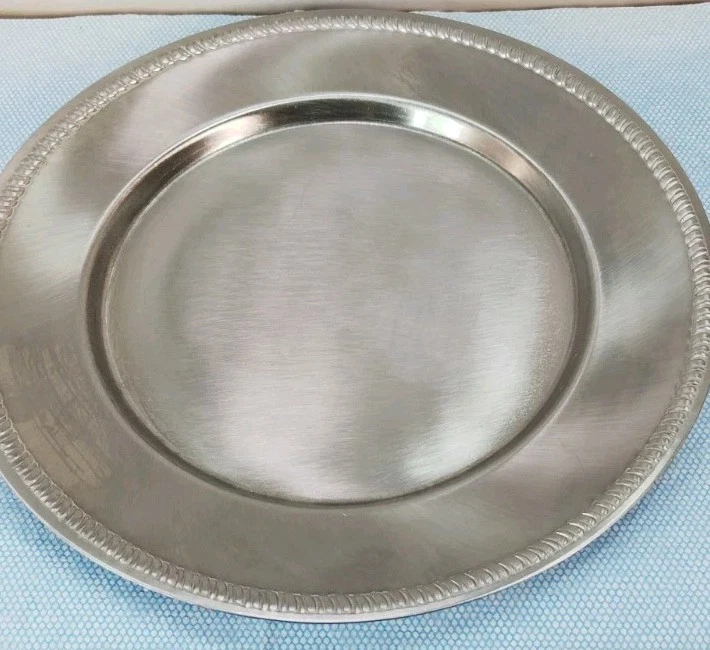 Vintage 7" Vollrath Stainless Steel Charger Plate #47677 Made In Japan  - Image 1 of 4