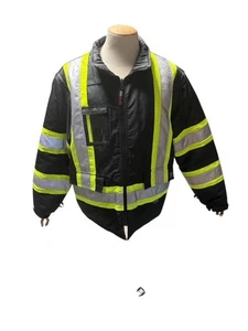 Work King Safety Men's High Visibility Jacket/ Vest Reversible XL/TG - Picture 1 of 17