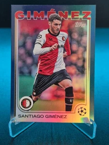 2024-25 Topps UEFA Club Competition Santiago Gimenez Navy Blue /275 Card  - Picture 1 of 2
