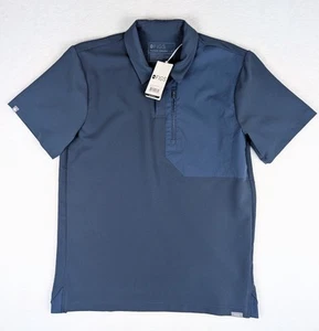 FIGS Polo Shirt Mens Small Blue Dothan Scrubs Top Classic Performance Stretch - Picture 1 of 15