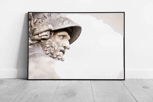 Roman Sculpture Of Menelaus Supporting The Body Of Patroclus Wall Art Print on - Bild 1 von 6