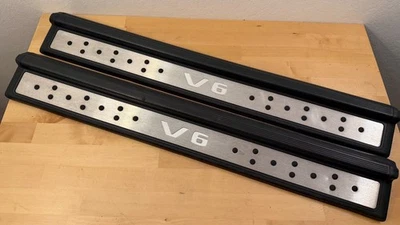 01-04 Placa escalonada umbral puerta mercedes r170 slk320 con letra v6 2 piezas/juego muy bueno Foto 1 de 4