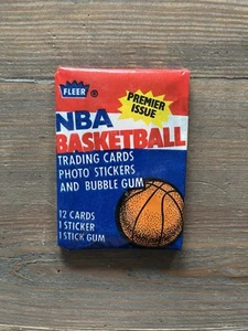 1986 Fleer Basketball Wax Pack Jordan Rookie Year! Malone/Hakeem Inside - Picture 1 of 7