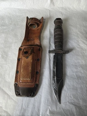 Cuchillo de Lucha de Supervivencia Piloto Jet Camillus de Colección EE. UU. con Funda 2-1976 Foto 1 de 4