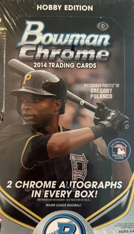 2014 BOWMAN CHROME BASEBALL FACTORY SEALED HOBBY BOX read description - Image 1 of 1