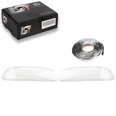 2x Scheinwerfer Glas Streuscheibe links rechts Set für BMW 5er E39 Touring 95-04 - Bild 1 von 4