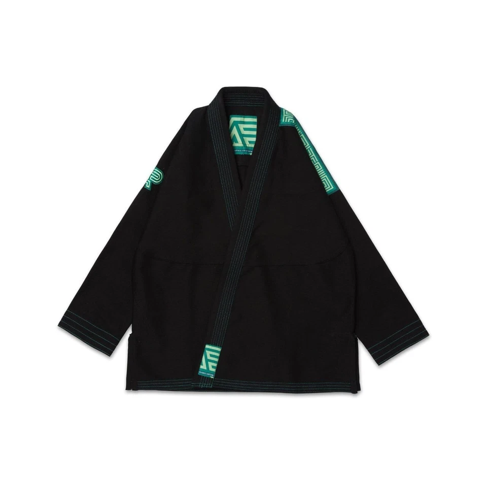 Albino Y Preto BJJ Gi Lote GAS Espiga Jiu Jitsu Uniforme 450 GSM Con Bolsa Foto 1 de 4